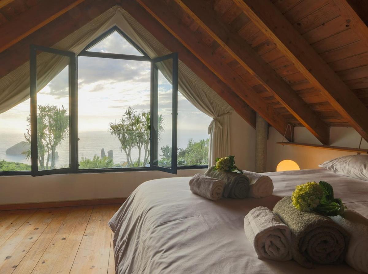 Green Oceanview Relaxing Cottage Mosteiros  Eksteriør bilde
